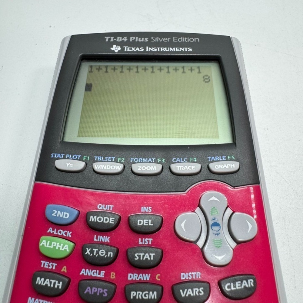 Texas Instruments TI-84 Plus Silver Edition CALCULATOR ONLY Pink Tested - Picture 2 of 7